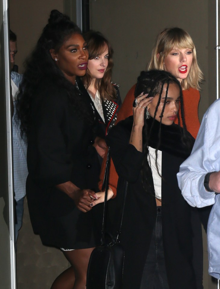  Serena is the latest celeb to join Taylor's star-studded squad