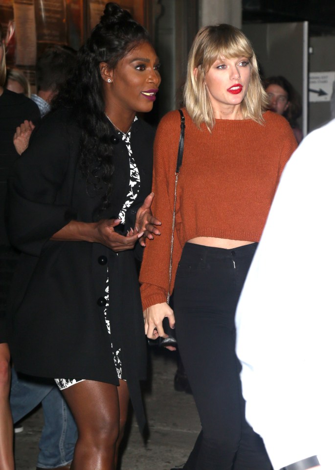  She was snapped out in New York with the newest member of her squad, Serena Williams