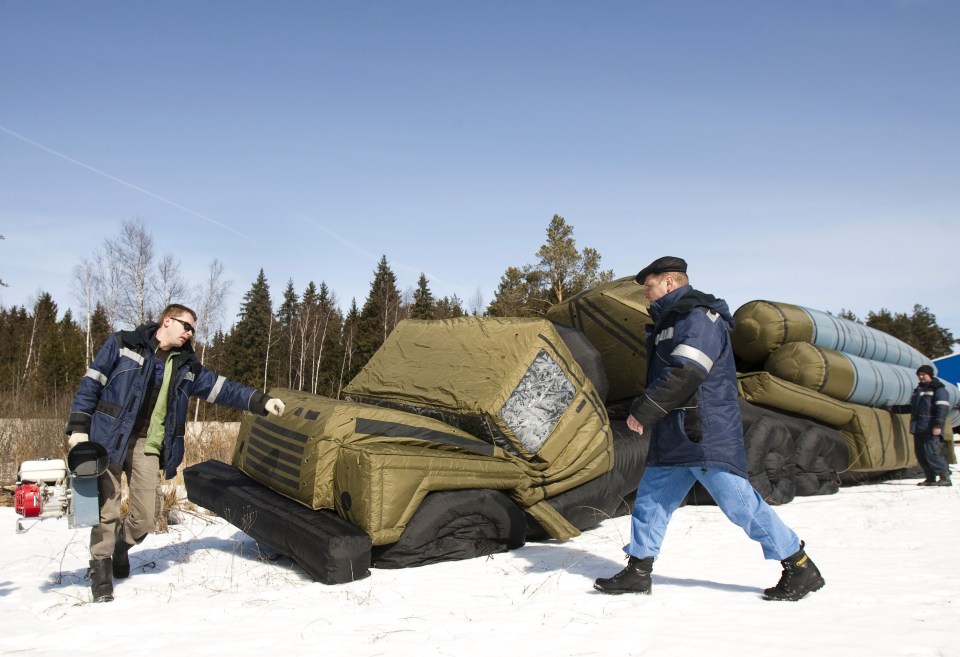  Russia has in the past been known to deploy inflatable tanks