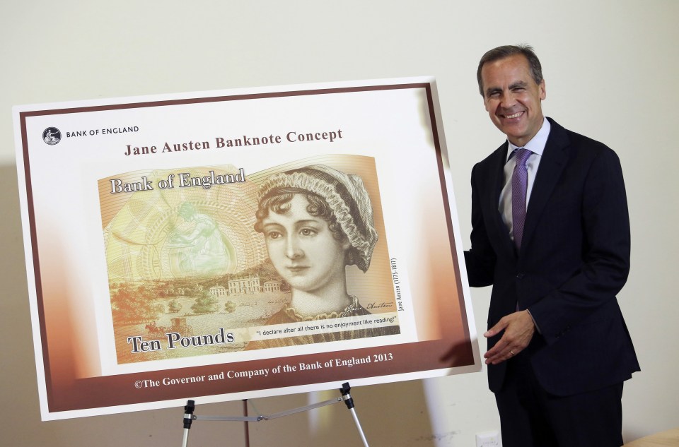  Didn't see Jane Austen on any of your fivers? You'll soon be able to spot her on the plastic tenners that are being rolled out this September