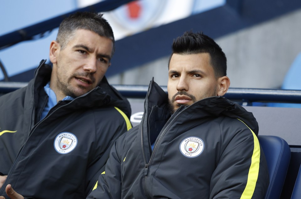  Aguero has been benched so that Pep Guardiola can play more midfielders