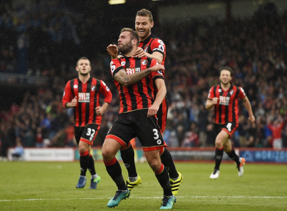  Steve Cook redeemed himself by scoring after losing the ball in the build up to Mason's goal