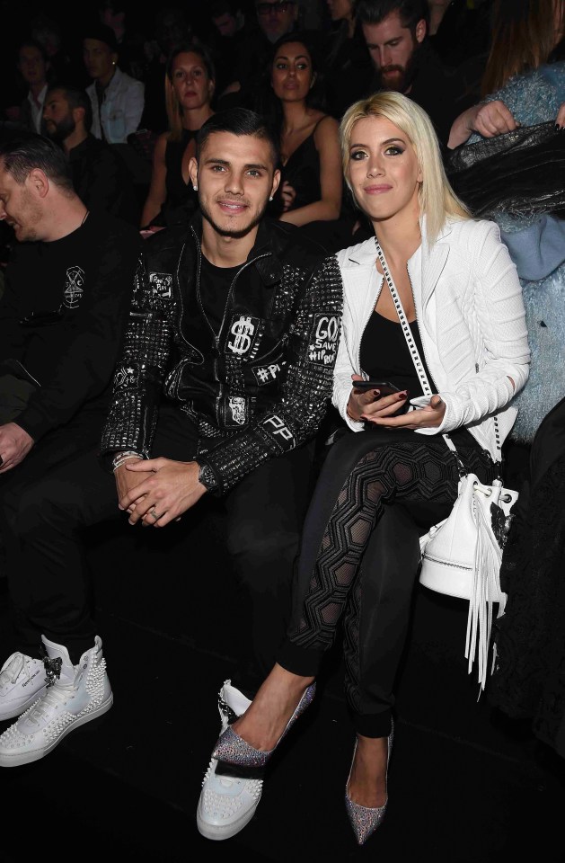  Messi is believed to resent Icardi (left) and wife Wanda Nara (right)