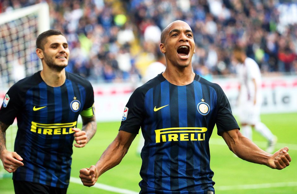  Joao Mario scored Inter Milan's goal against Cagliari at the weekend