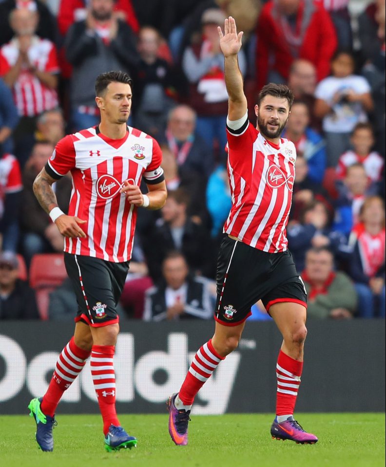  Charlie Austin scoring for Southampton, but things were different in 2009-10