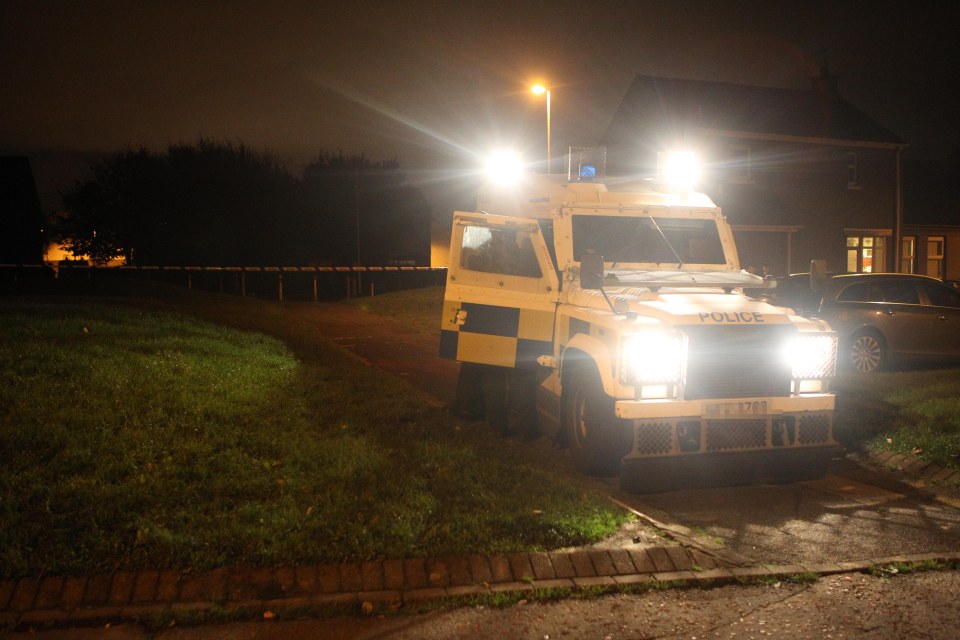  Police investigate at the scene of what is believed to have been a paramilitary style attack in Belfast