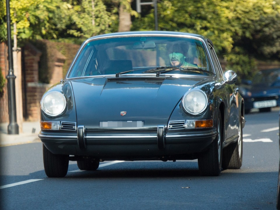  Becks was spotted in the vintage motor driving around London