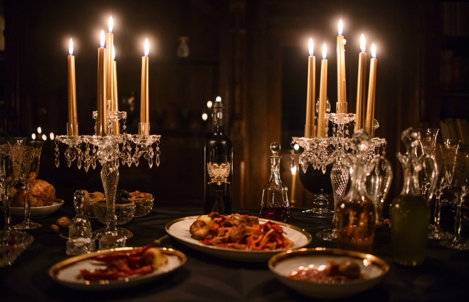 Guests will be served a candle lit dinner by Dracula character Jonathan Harker