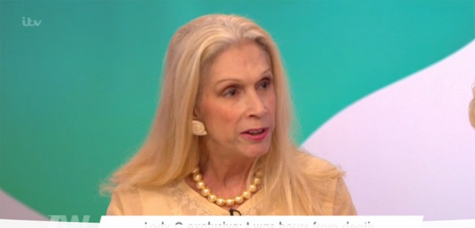  Lady C revealed on Monday's Loose Women that she was close to death after contracting blood-poisoning last week