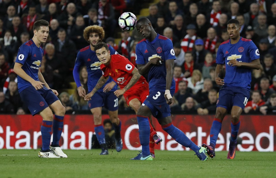  Philippe Coutinho came closest to scoring at Anfield with his long-range effort