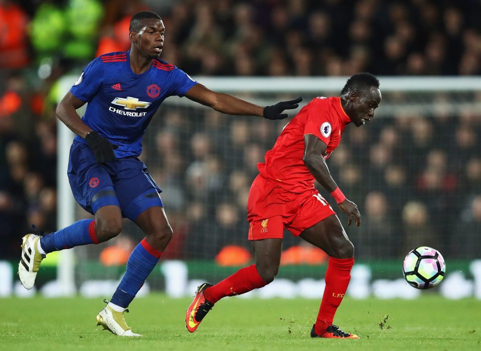  Paul Pogba played further forward against Liverpool but has yet to look settled