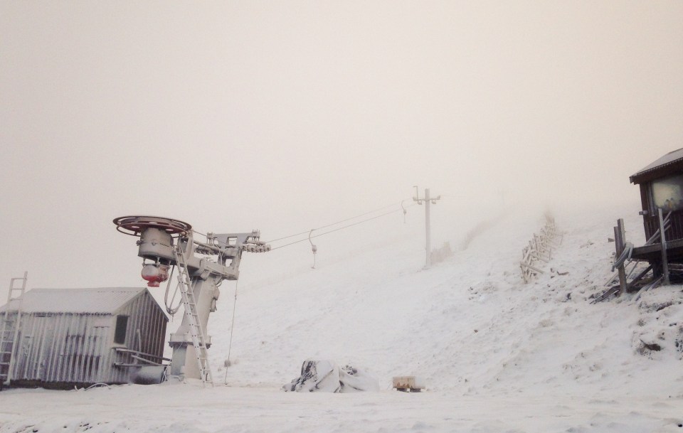  It's unusual to see snow this early in the year