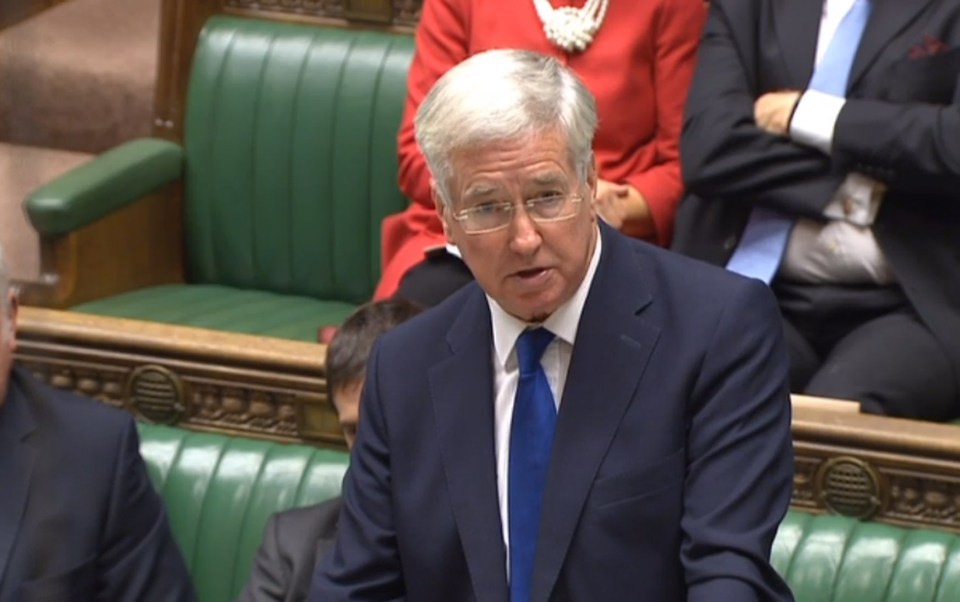  Michael Fallon has said UK troops will help train moderate Syrian opposition groups