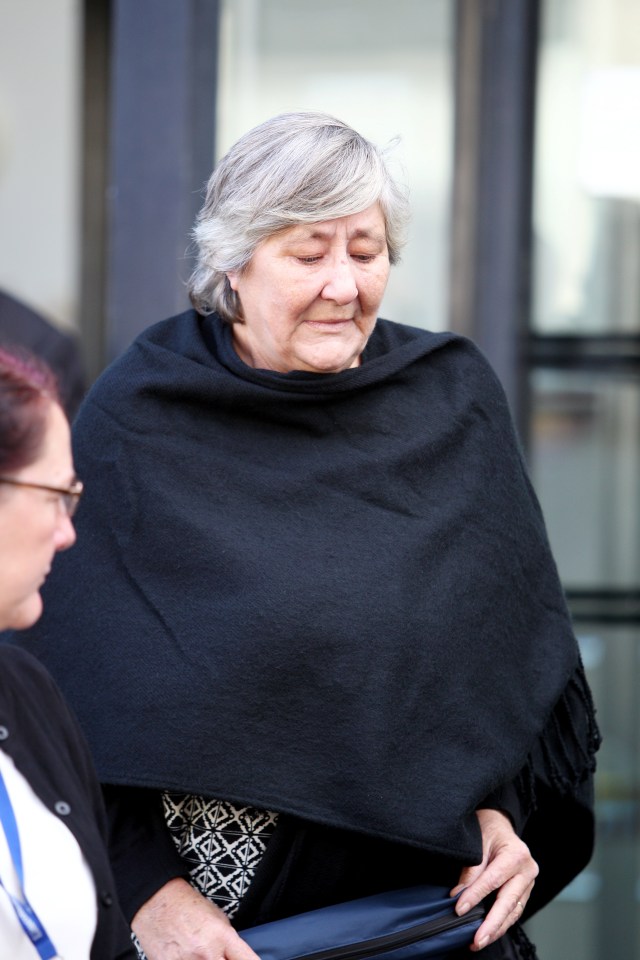  Katie's grandmother leaves Nottingham Crown Court today