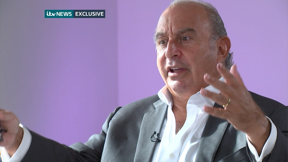  Robert Peston interviewed Sir Philip Green about the collapse of BHS for tonight's ITV News