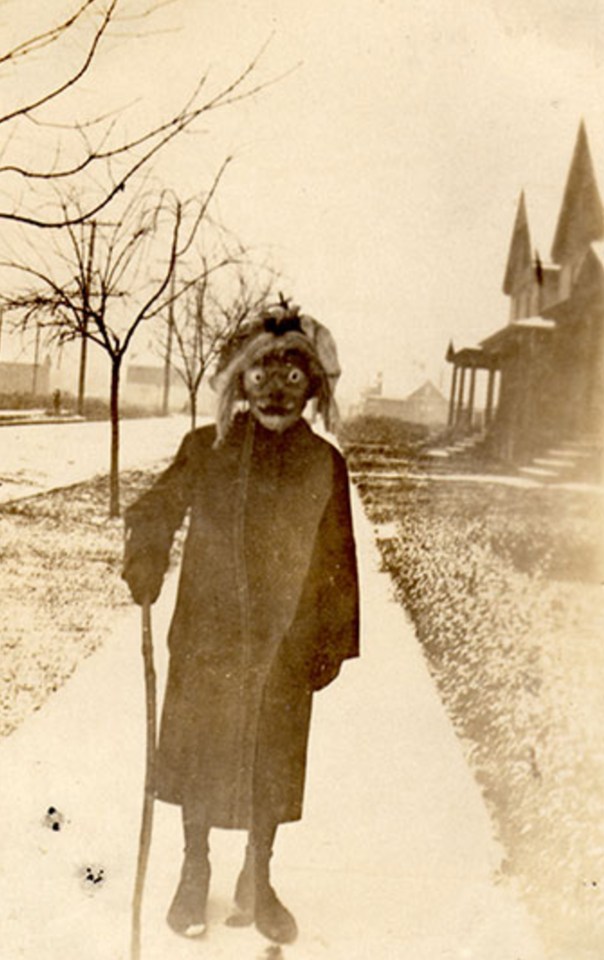  The images feature in a book showing Halloween photographs from 1875 to 1955