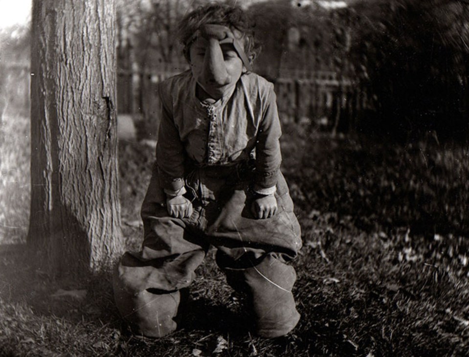  The images feature in a book showing Halloween photographs from 1875 to 1955