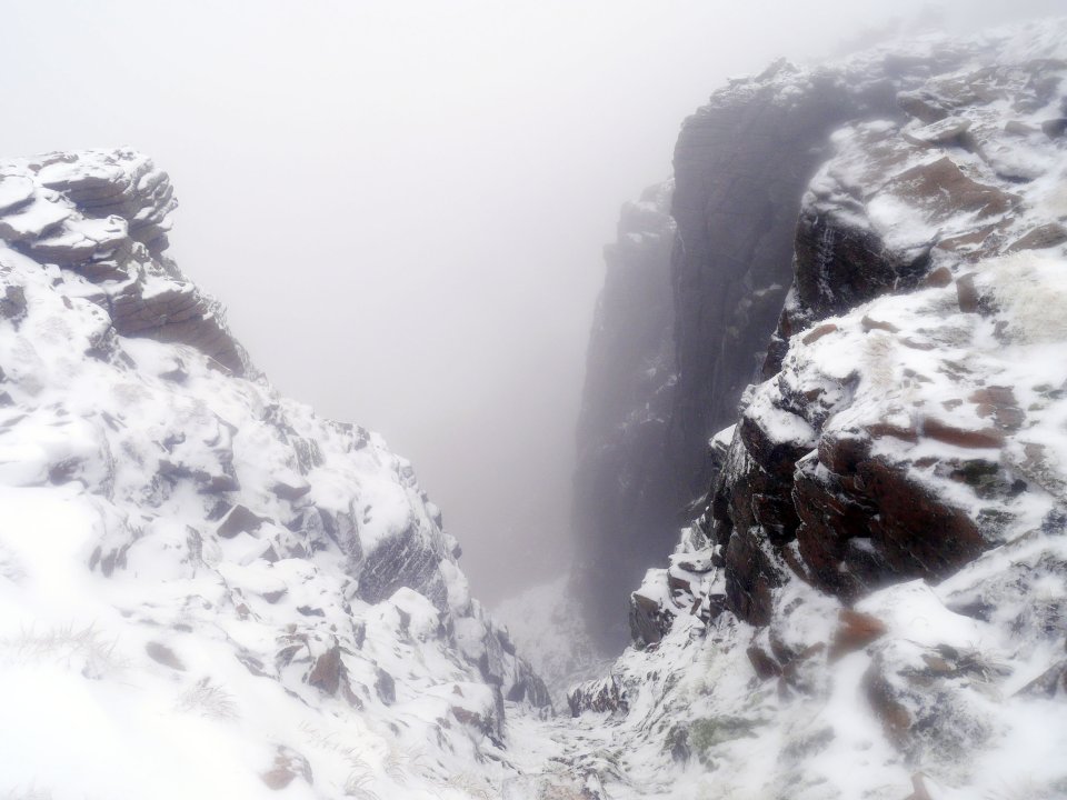  The Scottish Highlands was blanketed by the white stuff this morning