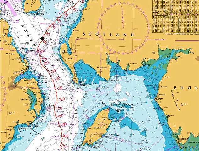  The wreck was found off the coast of Stranraer, around 200 miles south of Loch Ness, which is reachable via the River Lochy