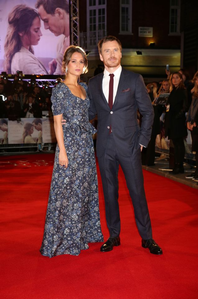  Michael Fassbender and Alicia Vikander attend the screening of their film The Light of the Oceans