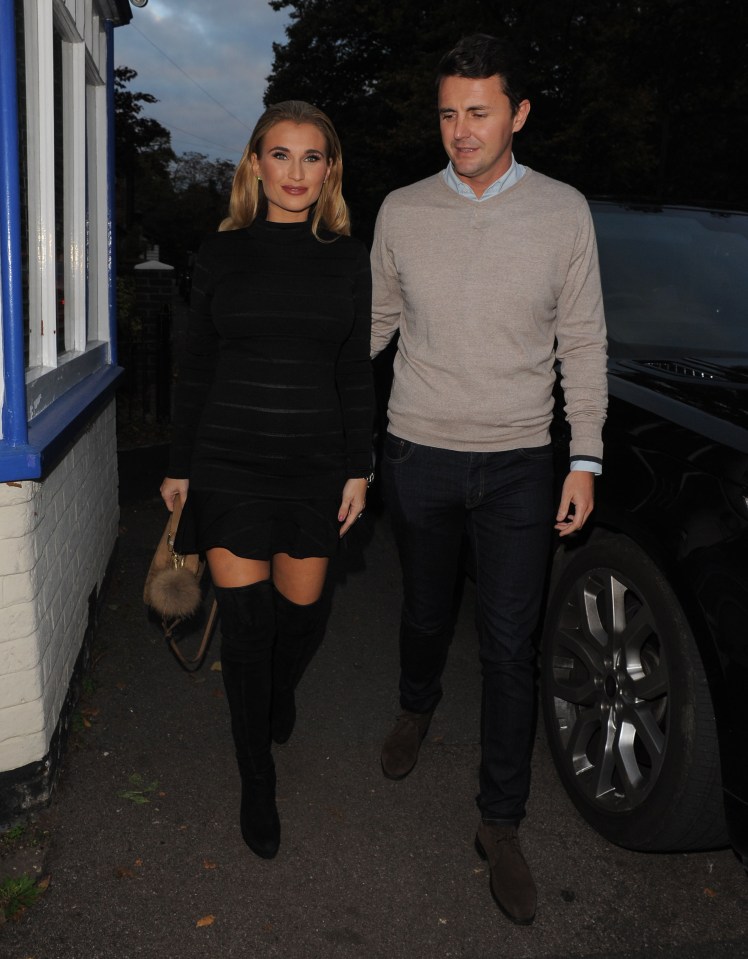  She arrived at venue in Essex with other half Greg