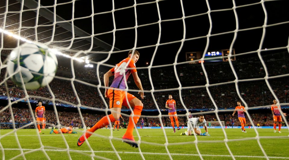  City see Lionel Messi sneak in to slot the opener for Barcelona at the Nou Camp