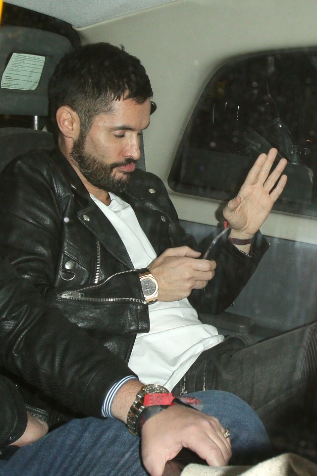  JB looked slightly worse for wear as he slumped in a taxi