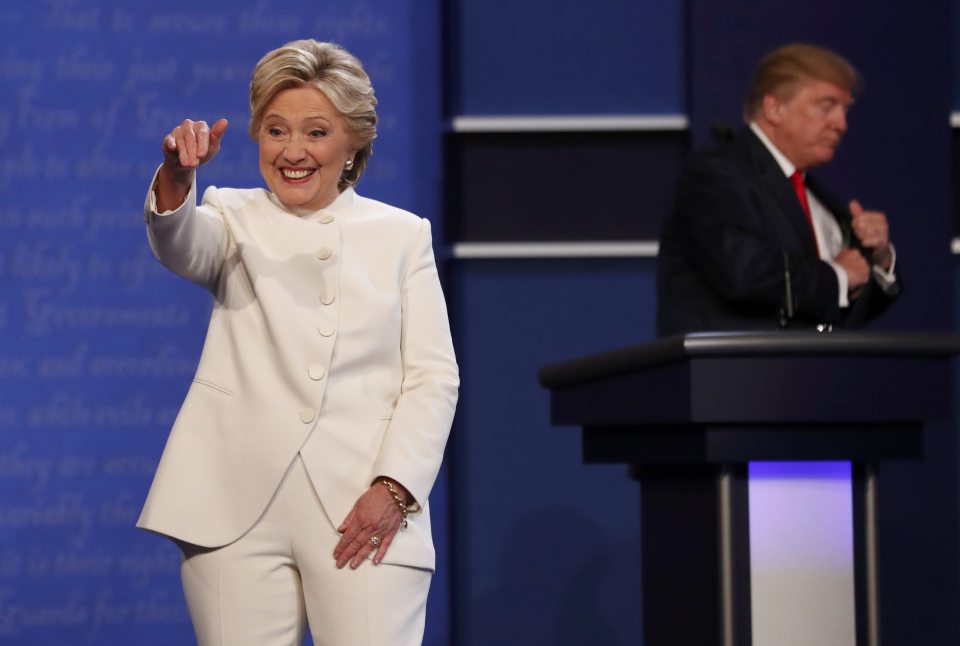  Rival Hillary Clinton accused Trump of being a "puppet" to Putin during the third TV debate