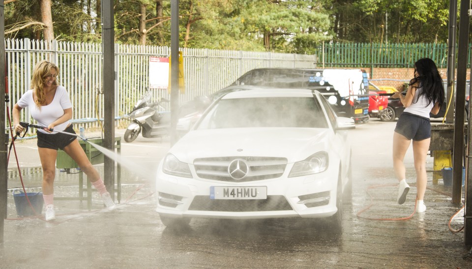  They did manage to clean the car... a bit