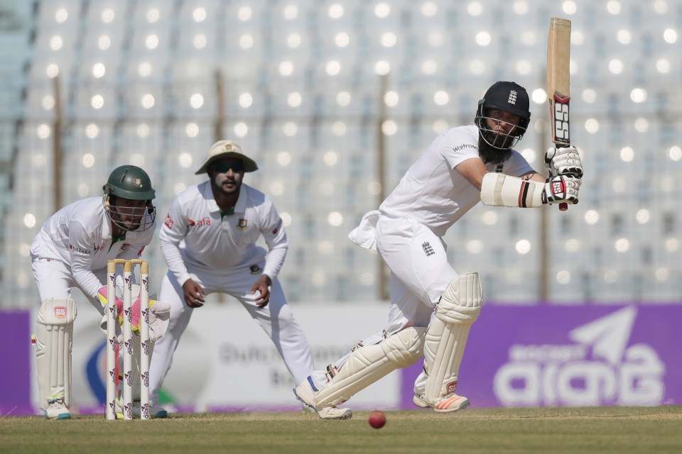 Moeen Ali led England's fightback against Bangladesh after top-order woes