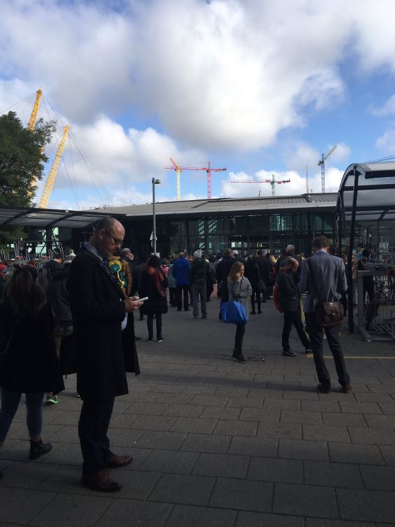  North Greenwich station was evacuated at about 11am and a cordon was put in place