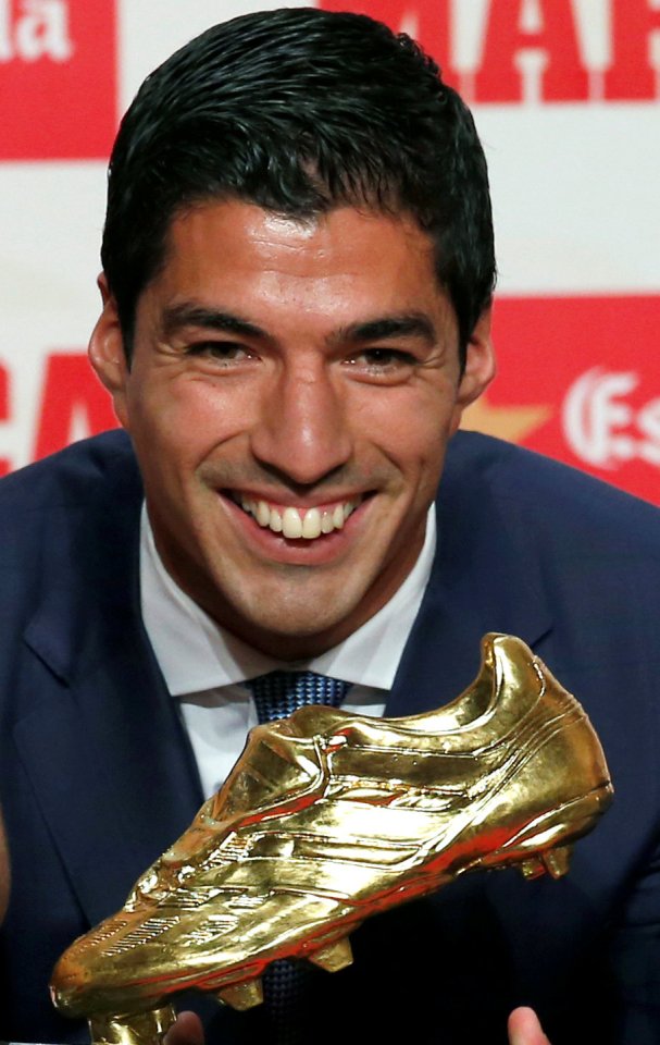  Luis Suarez won the Golden Shoe after winning 40 goals last season