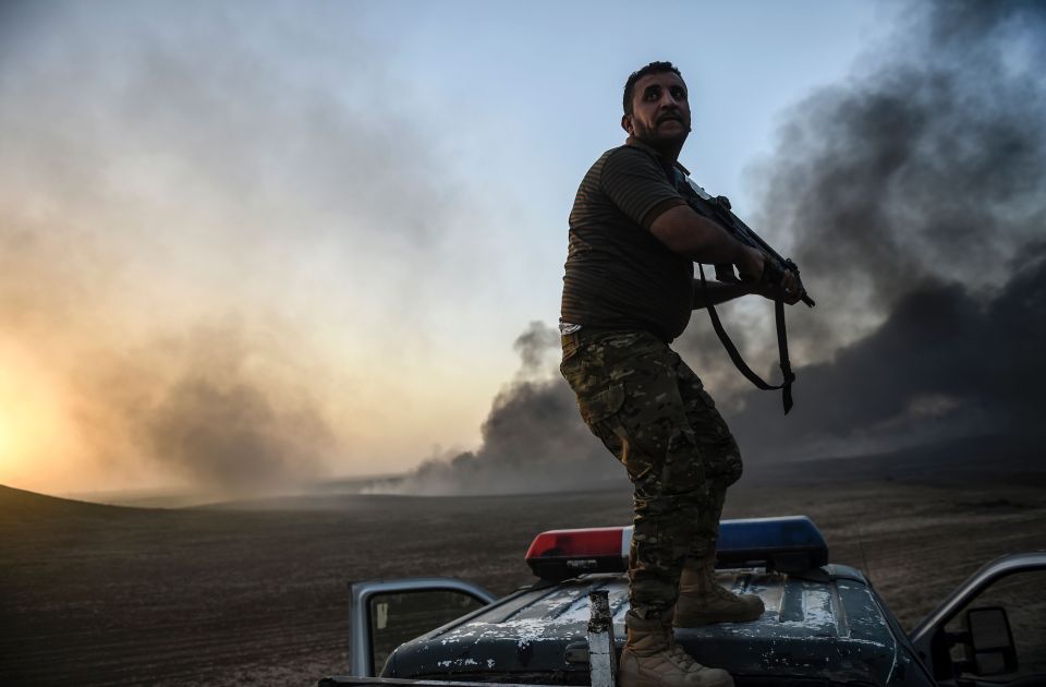  Iraqi government forces were part of the coalition moving towards Iraq's second city