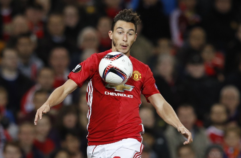  Matteo Darmian is third-choice right-back at Old Trafford