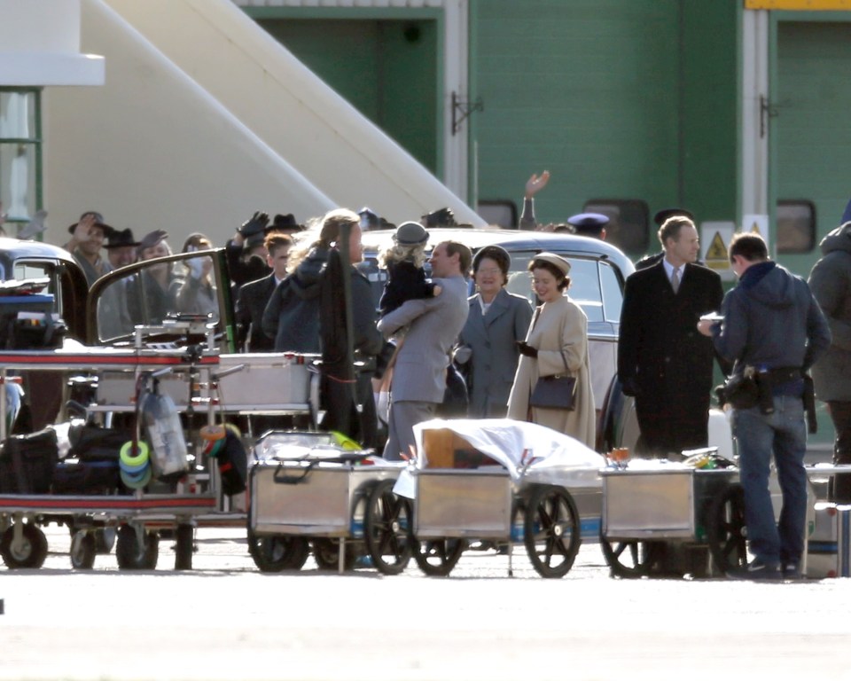  They filmed at an airfield