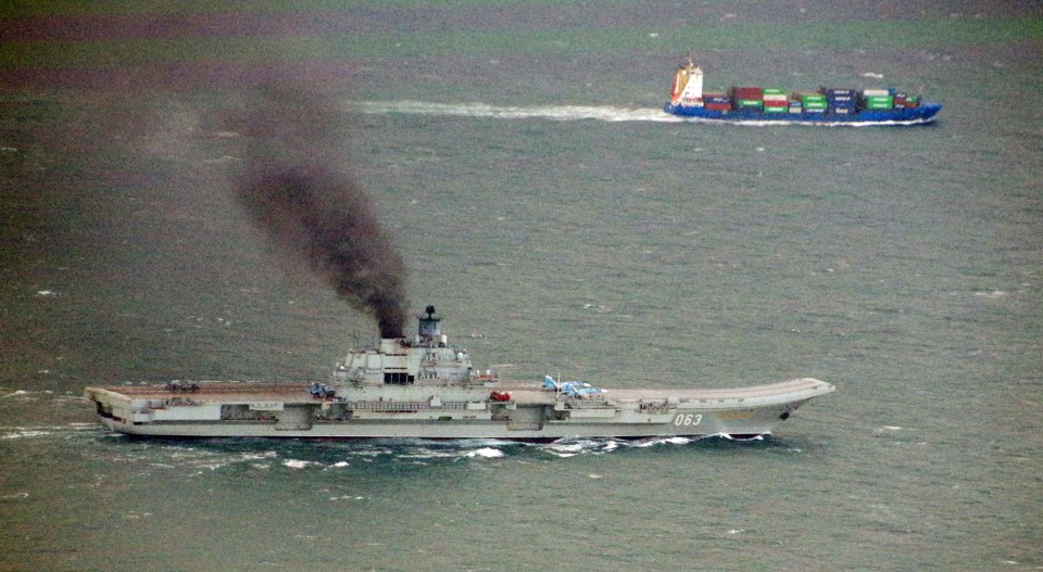  It was joined by a supply tug that amateur naval enthusiasts had tracked on its way through the North Sea last night