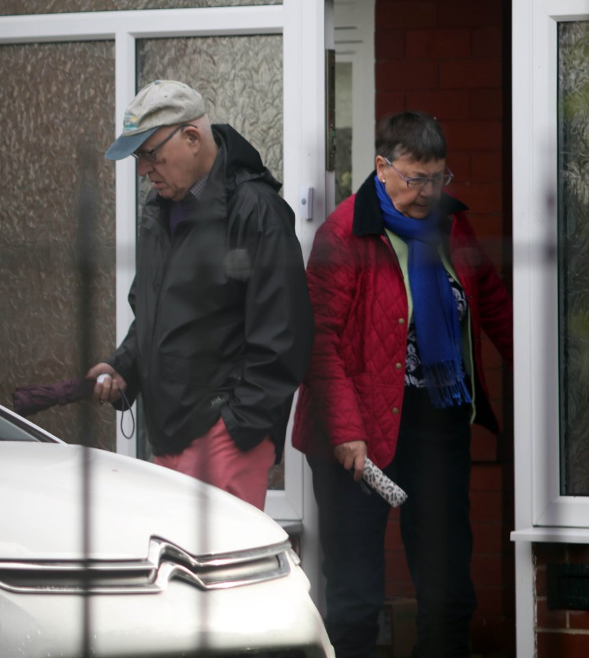  Lord Carey and his wife Eileen visit the Reverend's home after the allegations