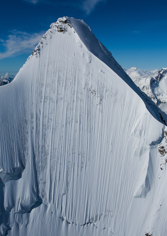 Can you spot the extreme-skier?