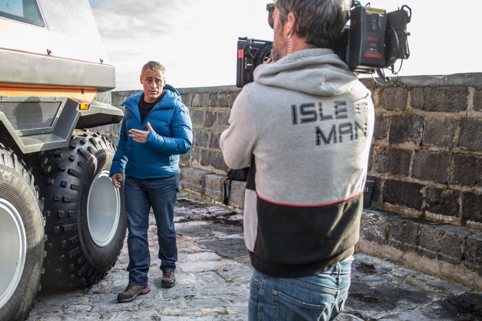  Matt LeBlanc films scenes for the new series of Top Gear on the Isle of Man