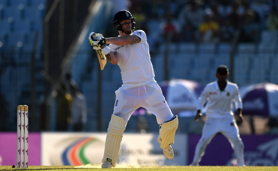  Stokes also shone with the bat, playing his shots as he put England into a commanding position in Chittagong