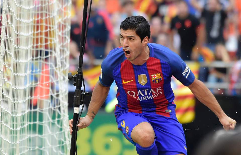  Barcelona forward Luis Suarez is a £135m target for Manchester United