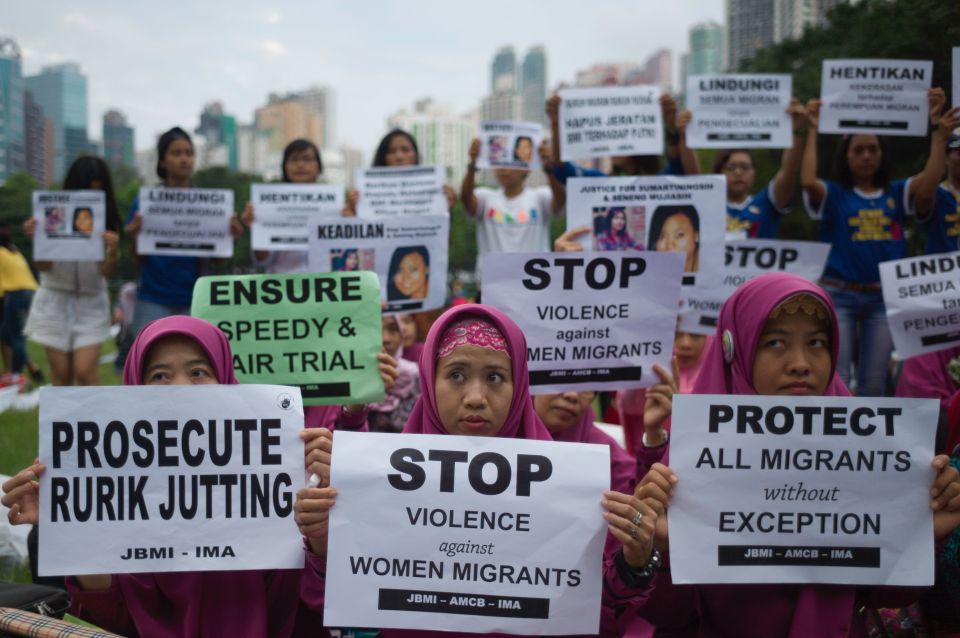  A group of protesters gathered outside the court demanding justice for the victims