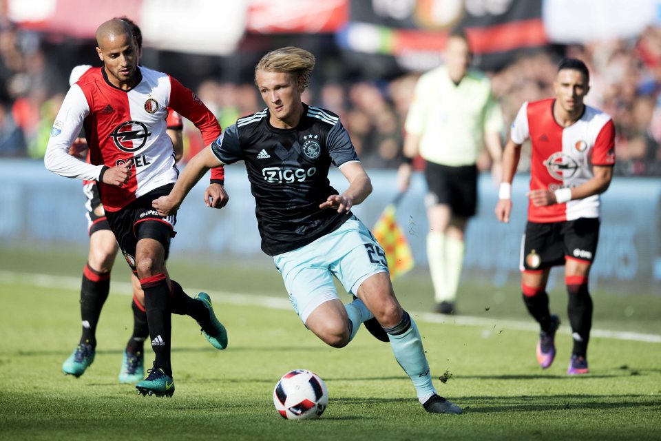  Kasper Dolberg has been touted as latest future start striker to emerge at Ajax