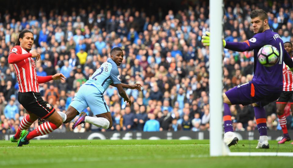  Iheanacho turns home an equaliser against Saints on Sunday