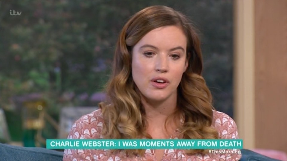  Charlie revealed she 'spoke to death' for the first time in an interview with The Sun last month