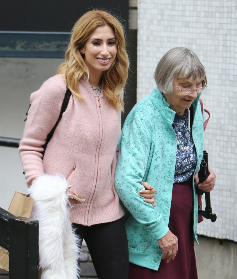  Stacey looked happy to have her gran in tow her