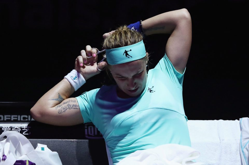  Svetlana Kuznetsova later admitted she had no idea how much hair she was cutting off