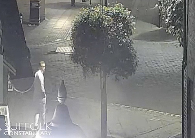  Suffolk Constabulary CCTV footage of Corrie McKeague when he was last seen in Bury St Edmunds