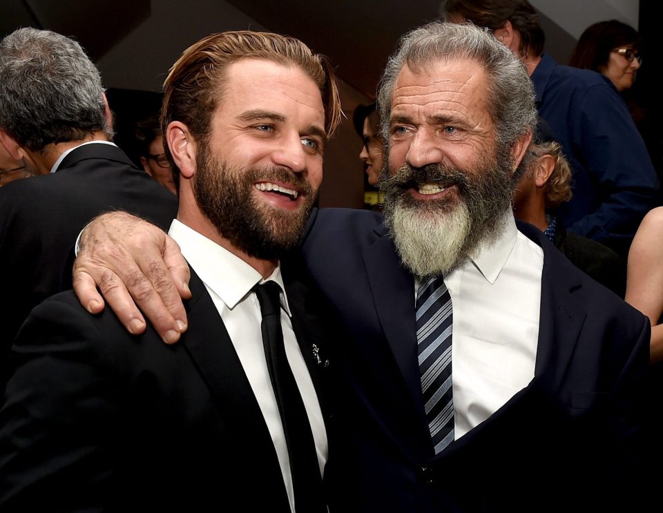  Director Mel and his son actor Milo Gibson