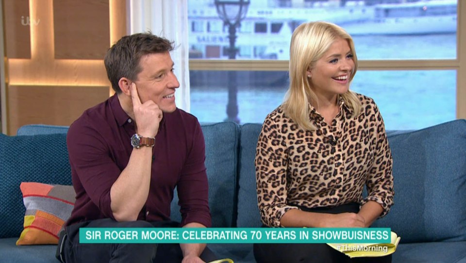  Holly Willoughby was starstruck as Roger Moore arrived in the studio